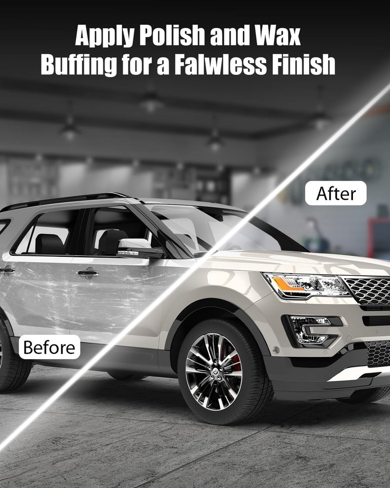 AVID POWER Car Buffer Polisher, 1200W 7 Inch/6 Inch Rotary Buffer Waxer, 6 Variable Speed 1600-3500 RPM, Detachable Handle & Side Handle for Car Detailing, Boat Sanding, Polishing and Waxing - Image 4